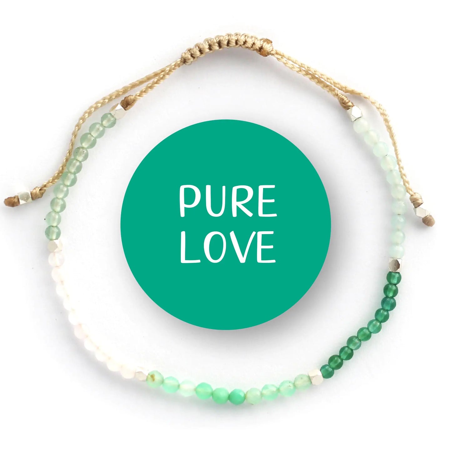 BALIPURA Love Crystals Bracelet – Rose Quartz & Jade Aura Wristlet (2mm Beads)