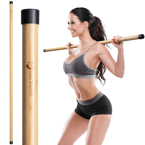 Slim Panda 5ft Bamboo Yoga Stick – Posture, Strength & Stretching Support Tool