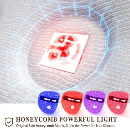 LED Face Mask – Red, Blue & Near-Infrared Light Therapy for At-Home Skincare