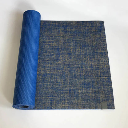Linen Yoga Mat – Eco-Friendly Grip | 5mm Natural Rubber Base