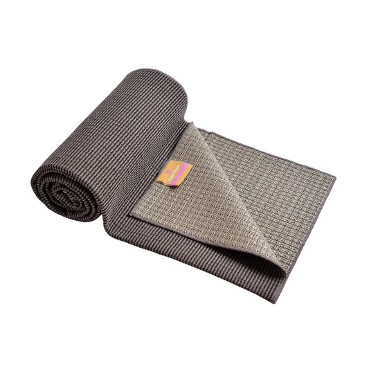 Hugger Mugger Yoga Towel – Graphite | Non-Slip, Fast-Drying, Soft & Absorbent for Hot Yoga