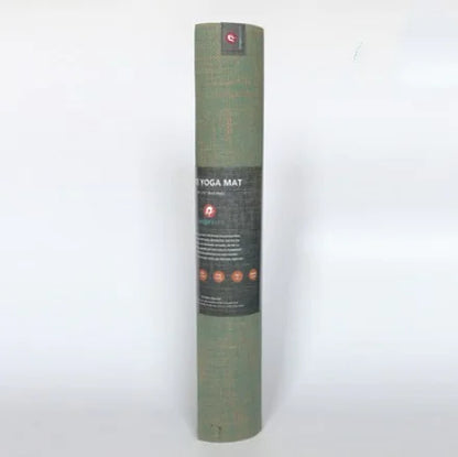 Linen Yoga Mat – Eco-Friendly Grip | 5mm Natural Rubber Base