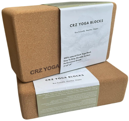 Cork Yoga Blocks (Set of 2) – Premium High-Density Portuguese Cork