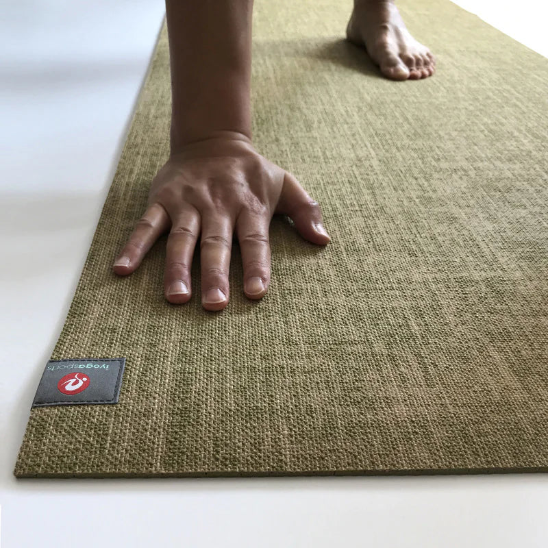 Linen Yoga Mat – Eco-Friendly Grip | 5mm Natural Rubber Base