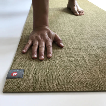 Linen Yoga Mat – Eco-Friendly Grip | 5mm Natural Rubber Base