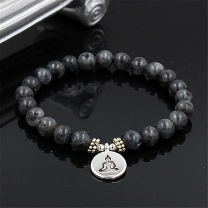 Buddha Bead Yoga Stretch Bracelet — Grounded in Style, Charged with Intention