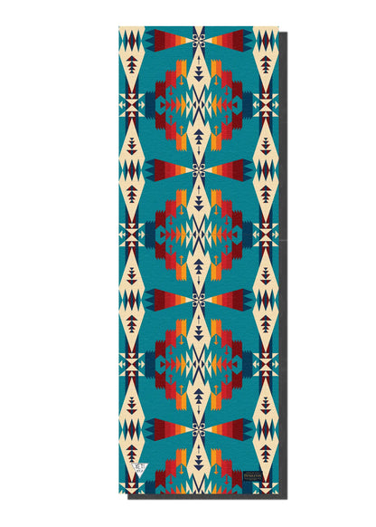 Yune Yoga x Pendleton Yoga Mat – Tucson Turquoise, Extra Thick & Non-Slip