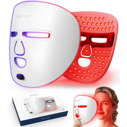 LED Face Mask – Red, Blue & Near-Infrared Light Therapy for At-Home Skincare