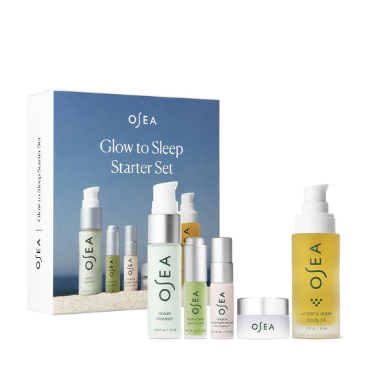OSEA Glow to Sleep Set — 5-Piece Nighttime Ritual for Radiant Skin